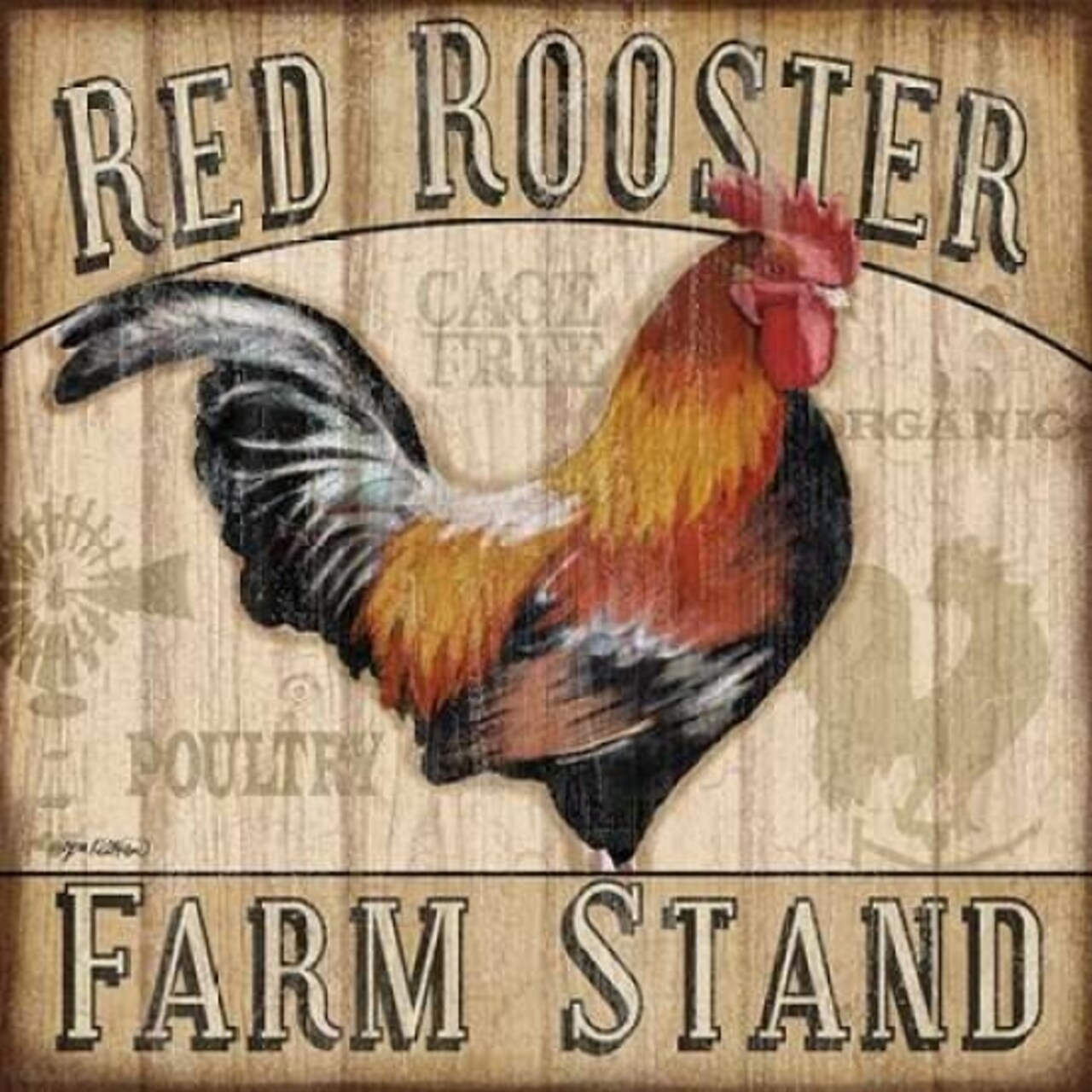 Country Rooster I Poster Print by Jen Killeen - Item # VARPDXRB7354JK